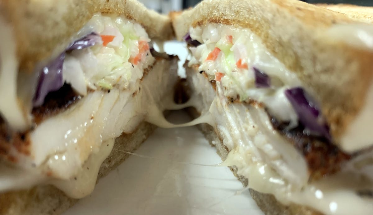 Close-up of Fish Sandwich